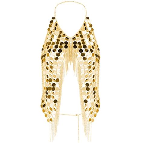 Women S Body Belly Chain Gold Bra Jewelry Sexy Necklace Bikini Want It All