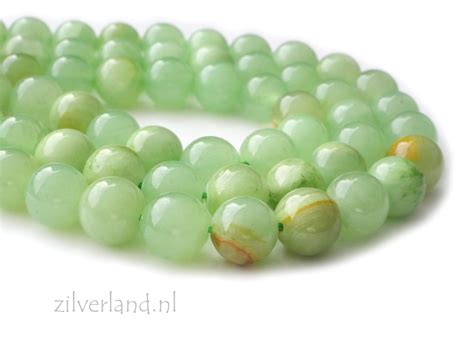 Mm Groene Agaat Edelstenen Kralen Zilverland Zilveren Sieraden