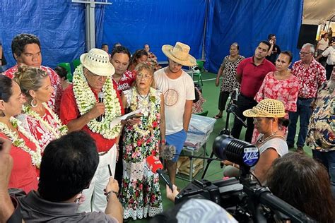 Territoriales Polyn Sie R Sultats Provisoires De Certaines