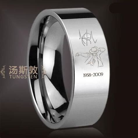 Michael Jackson Memorial ring, tungsten ring | Global MJ Shop