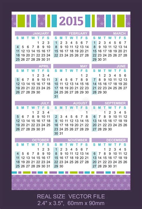 Calendario Comienzo Del Bolsillo En Sundaysize Ilustraci N