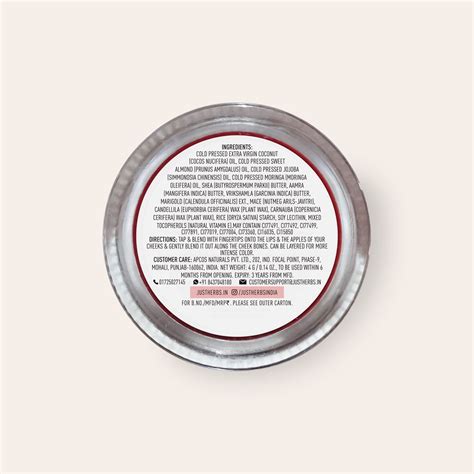 Buy Just Herbs Herb Enriched Lip Cheek Tint Soft Nude 05 Natural Finish Hydrating Online