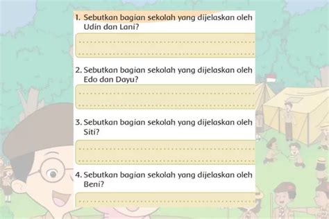 Bagian Sekolah Yang Dijelaskan Dari Denah Kunci Jawaban Tema 8 Kelas 3