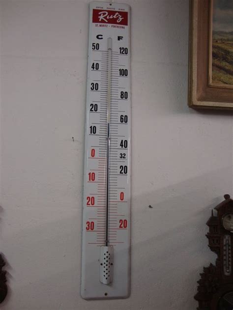 Antike Grosser Email Thermometer Kaufen Auf Ricardo