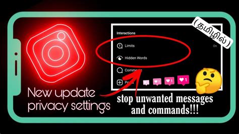 New Privacy Settings And Features In Instagram In Tamil Stop