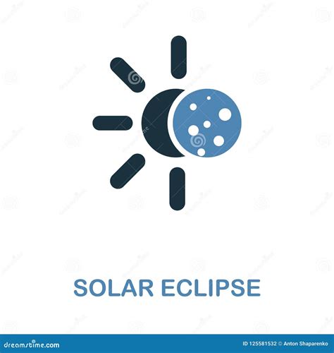 Solar Eclipse Icon In 2 Color Design Pixel Perfect Simple Pictogram