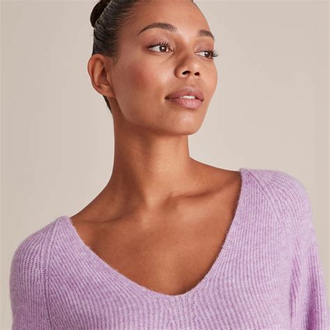 Preview V Neck Puff Sleeve Knit Jumper Target Australia