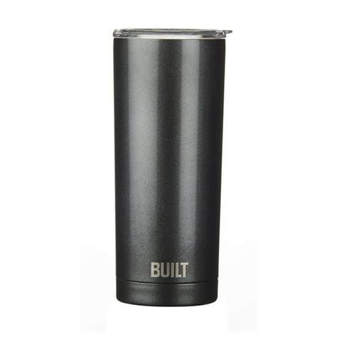 Built 20 Ounce Double Wall Stainless Steel Tumbler In Charcoal