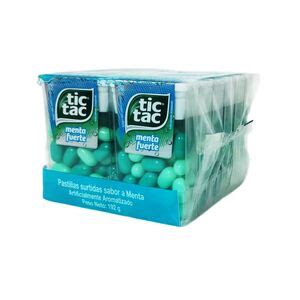 Tic Tac Pastillas Dulces Sabor Menta Fuerte 192 G