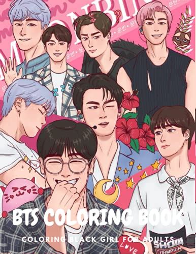 BTS Coloring Book Stress Relief With BTS Jin RM JHope Suga Jimin