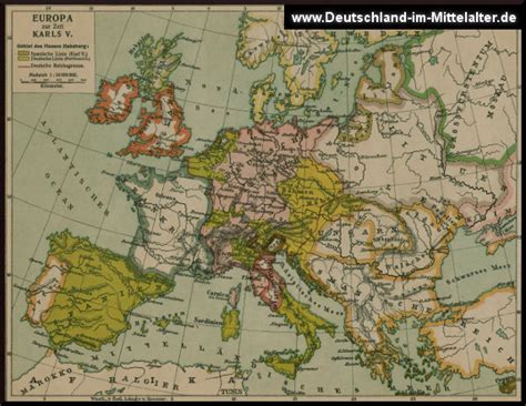 Deutschland Im Mittelalter Landkarten Ab Dem Jahr 1500