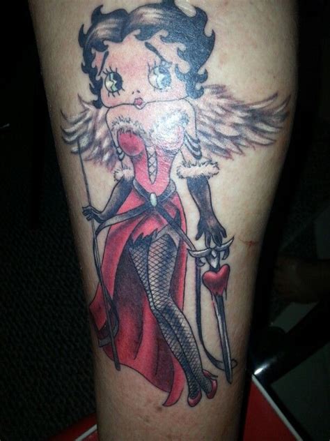 Guardian Angel Betty Boopby Lacie Sasville Betty Boop Tattoos