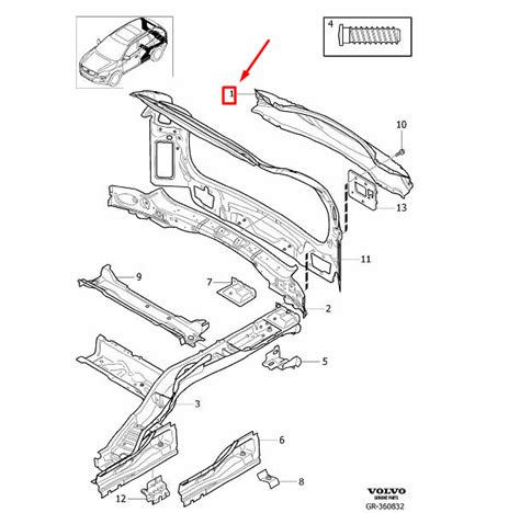 Renfort De Pare Chocs Arri Re Volvo Xc Nouveau Origine Ebay