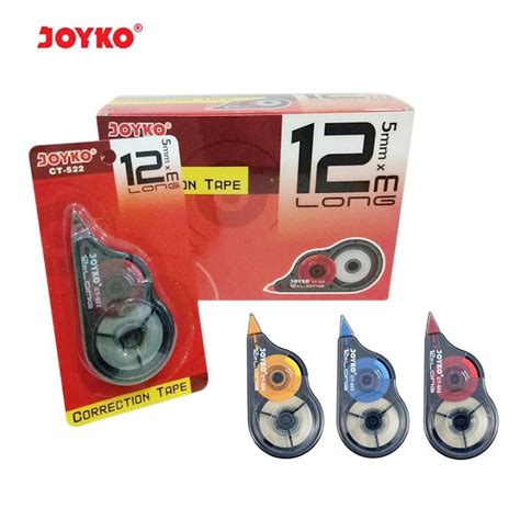 Jual JOYKO CORRECTION TAPE CT 522 TIPE X KERTAS PANJANG 12 M