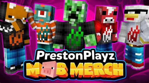 Prestonplayz Mob Merch By Firegames Minecraft Skin Pack Minecraft Bedrock Marketplace Explorer