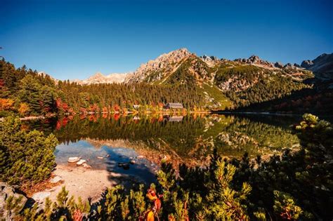 Premium Photo Hiking Popradske Lake Very Popular Hiking Destination