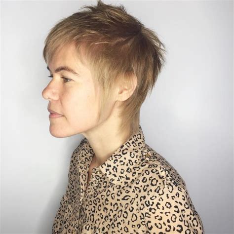 Blonde Textured Pixie Crop With Fringe And Bangs The Latest