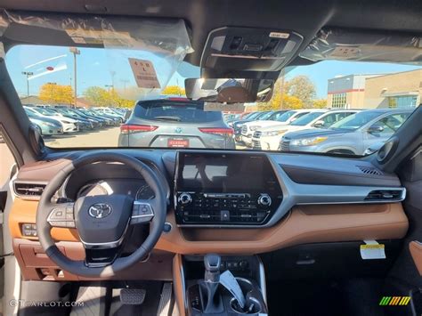 2021 Toyota Highlander Platinum Awd Glazed Caramel Dashboard Photo 139983619