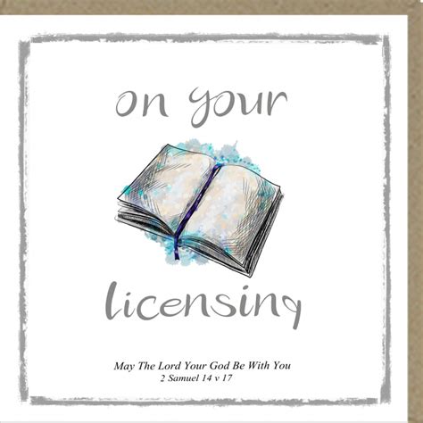 Greetings Card On Your Licensing Potters House Limited