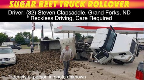 Sugar Beet Truck Rollover In Grand Forks YouTube