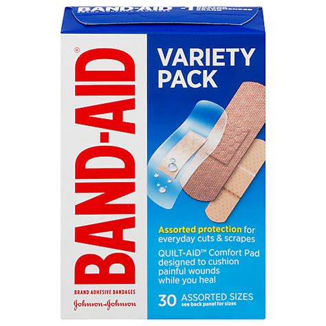 Band-Aid® Brand Variety Pack Assorted Sizes Adhesive Bandages 30 ct Box ...