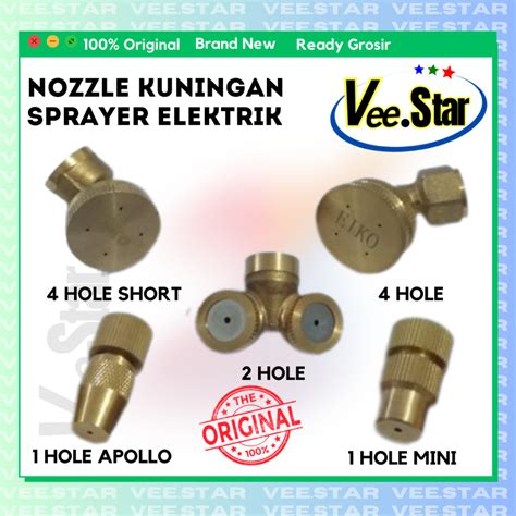 Jual Nozle Kuningan Sprayer Elektrik 1 Hole Mini Nozle Sprayer