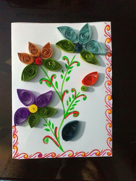 Quilling paper greeting card Quilling, Corner, Greetings, Greeting ...