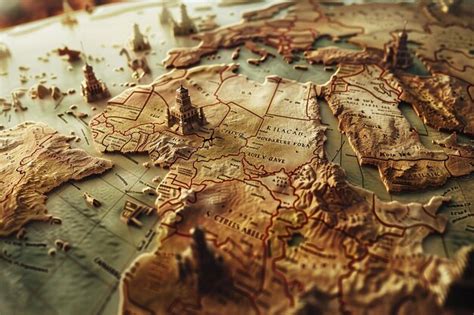 Premium Photo | The rise and fall of empires depicted in maps and