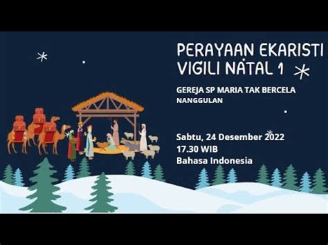 Perayaan Ekaristi Vigili Natal Paroki Nanggulan Sabtu