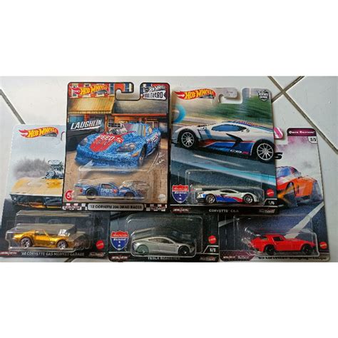 Hot Wheels Premium Corvette Tesla Selections Mmrr Shopee Malaysia
