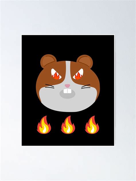 Angry Hamster Poster For Sale By Stephs Designs Redbubble