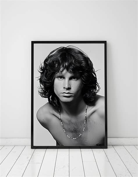 Jim Morrison Poster The Doors Print Black And White Studio Decor