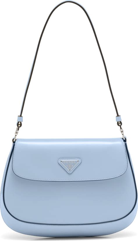 Prada Cleo Brushed Leather Shoulder Bag With Flap ShopStyle