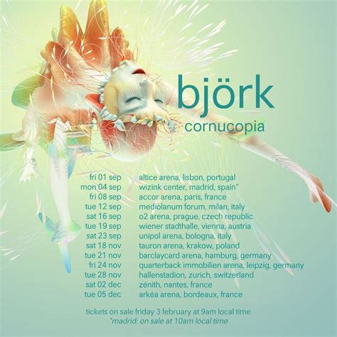 Björk torna in Italia con il tour Cornucopia