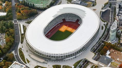 Construction Work On Olympic Stadium For Tokyo 2020 Completed