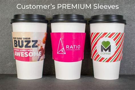 Personalized Coffee Sleeves Hotshot Sleeves