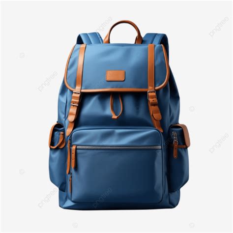 Mochila Azul Aislada Sobre Fondo Blanco Png Dibujos Mochila Azul