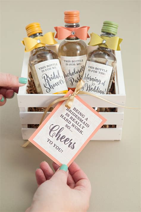 The Most Adorable Diy Mini Wine Bottle Bridesmaid T Ever