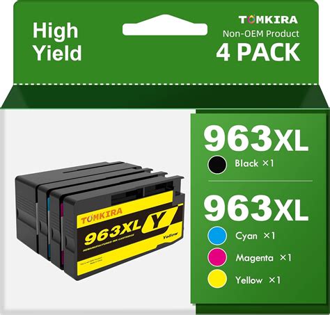963XL Ink Cartridges Multipack Remanufactured for HP 963 XL 963XL ...
