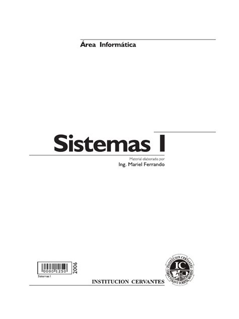 Sistemas 1 Pdf Sistema Teoría De Sistemas