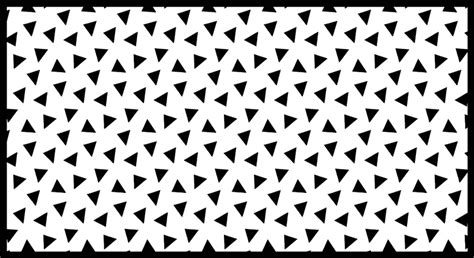 Black and White Triangles geometric vinyl carpets - TenStickers