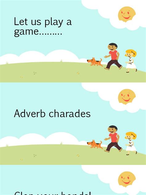 Adverb Charades Identifying Types Of Adverbs Through Examples Pdf Adverb Semantic Units