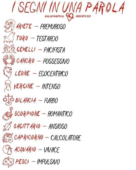 Pin Di Mariateresa Scuto Su Oroscopo Segni Zodiacali Segni