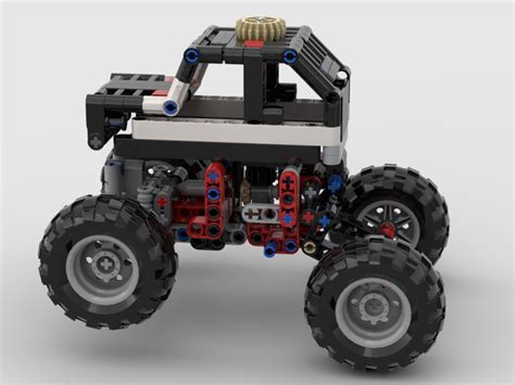 Lego Moc Mini Lego Monster Truck By Ethank Rebrickable Build With Lego