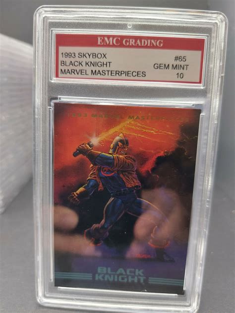 Black Knight Marvel Masterpieces Card Emc Graded Vintage Skybox