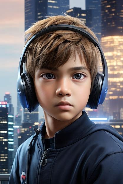 Premium AI Image A Boy Character Photo Ai Generated