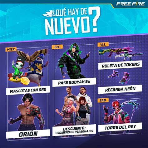 Free Fire Nueva Agenda Semanal Del 20 De Mayo Al 6 De Junio Y Todas