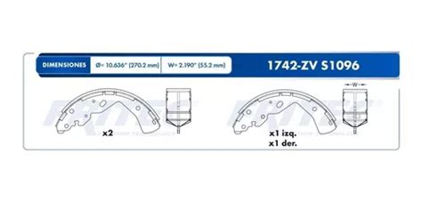 Zapata De Freno Trasero Nissan Frontier L Fritec