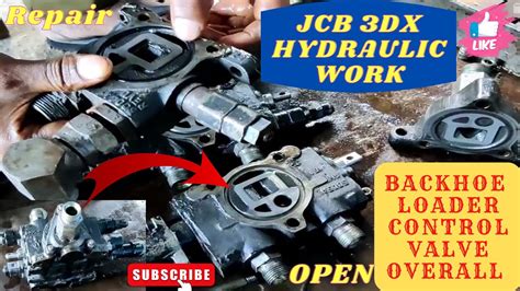 Rebuild Hydraulic Control Valve Jcb Dx Control Valve Repair How To