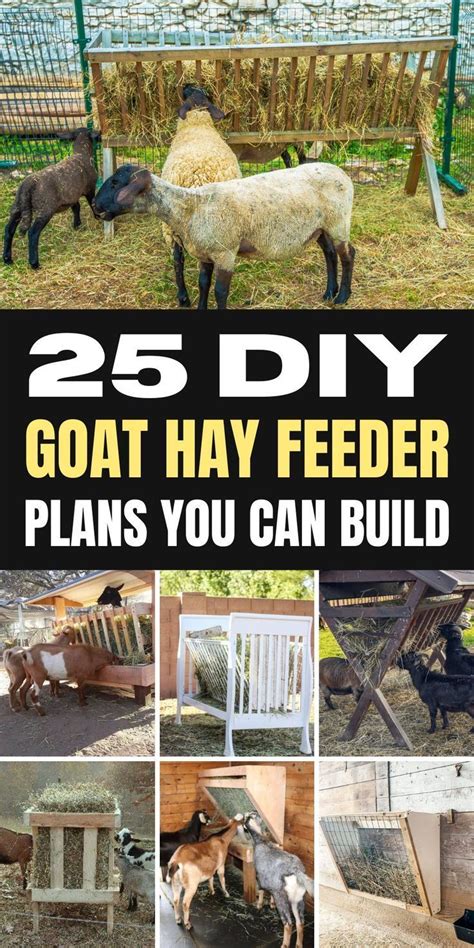 25 diy goat hay feeder plans you can build today – Artofit